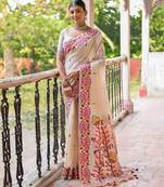 Woven Design Pure Cotton Muga Saree