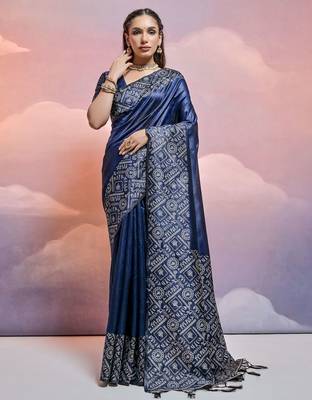 Woven Design Bhagalpuri Saree 1