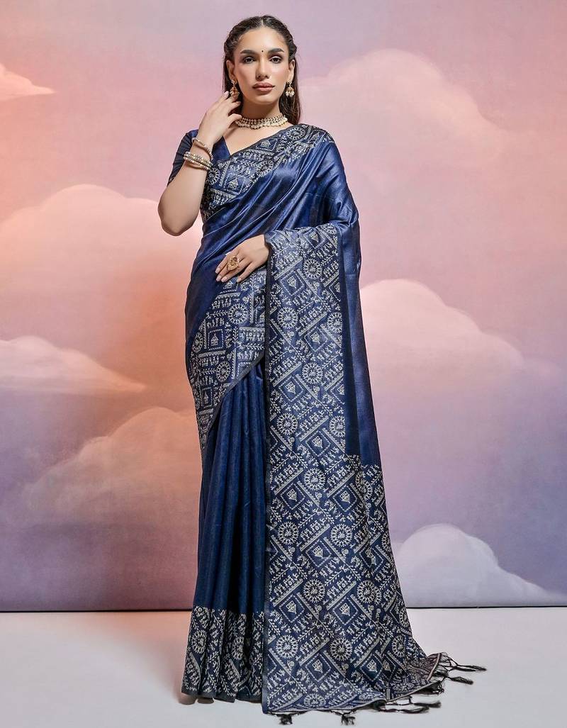 Woven Design Bhagalpuri Saree