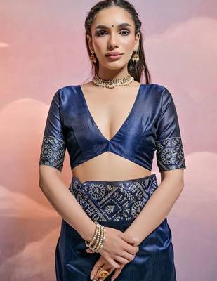 Woven Design Bhagalpuri Saree 4