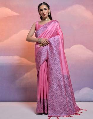 Woven Design Bhagalpuri Saree 1