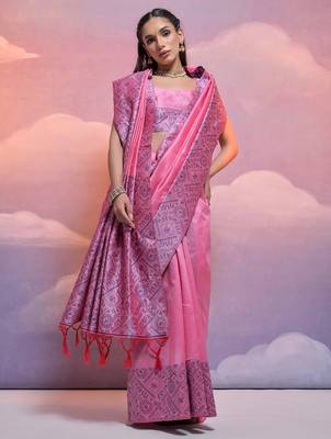Woven Design Bhagalpuri Saree 2