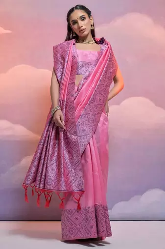 Woven Design Bhagalpuri Saree