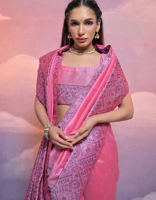 Woven Design Bhagalpuri Saree 3