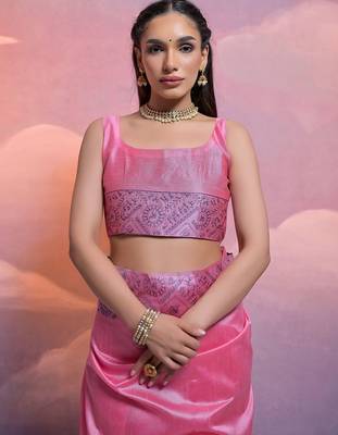 Woven Design Bhagalpuri Saree 4