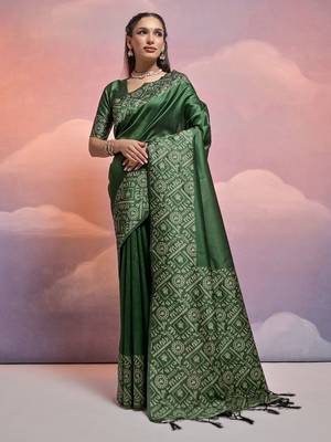 Woven Design Bhagalpuri Saree 1