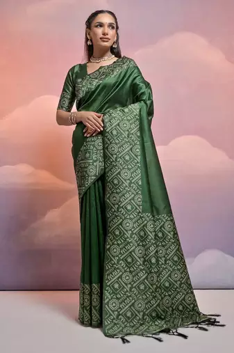Woven Design Bhagalpuri Saree