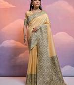 Traditional Trible Art Printed Bhagalpuri Saree