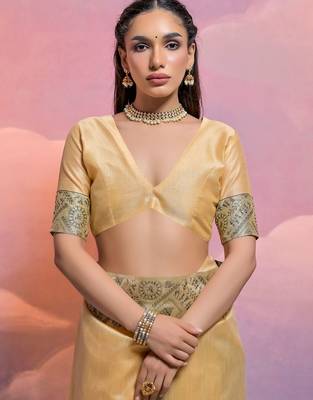Traditional Trible Art Printed Bhagalpuri Saree 4