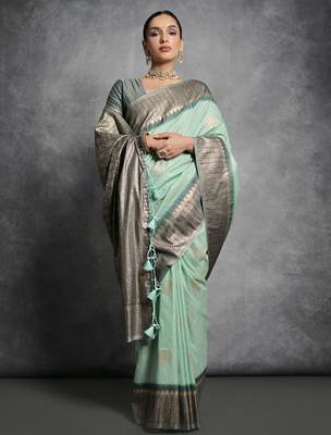 Woven Design Zari Tussar Saree 2