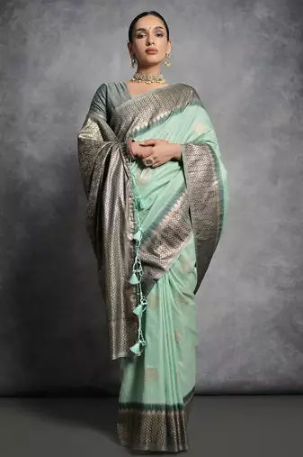 Woven Design Zari Tussar Saree
