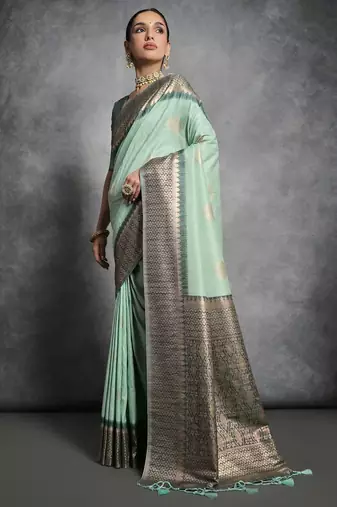 Woven Design Zari Tussar Saree