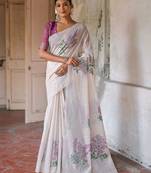 Embroidered Pure Cotton Muga Saree
