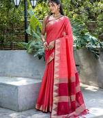 Polka Dot Zari Saree