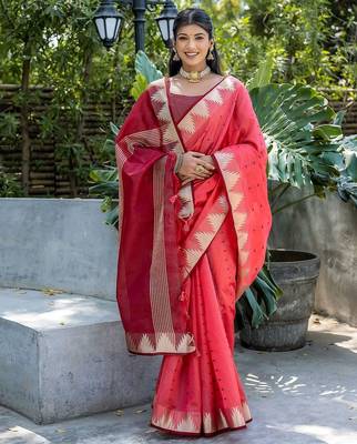 Polka Dot Zari Saree 3
