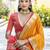 Woven Design Bandhani Zari Bhagalpuri Saree With Tassels