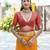 Woven Design Bandhani Zari Bhagalpuri Saree With Tassels