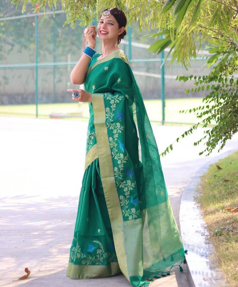 Kalamkari Zari Silk Blend Mysore Silk Saree