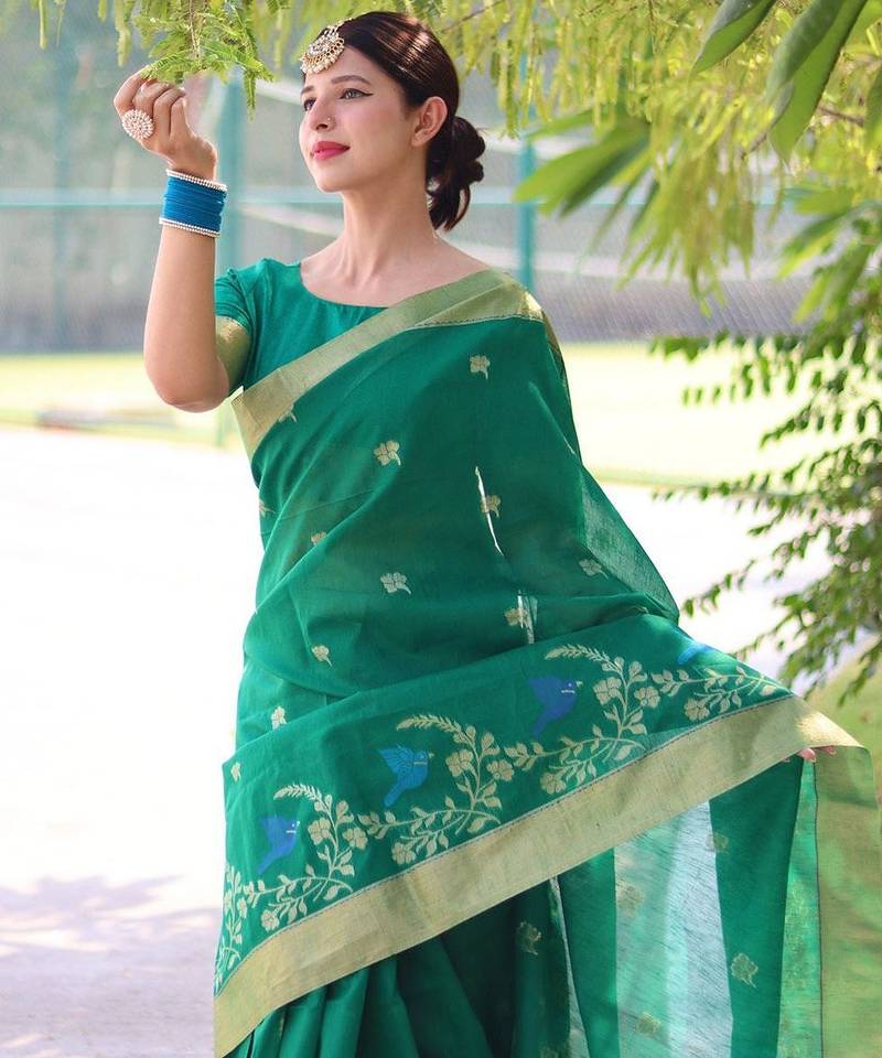 Kalamkari Zari Silk Blend Mysore Silk Saree