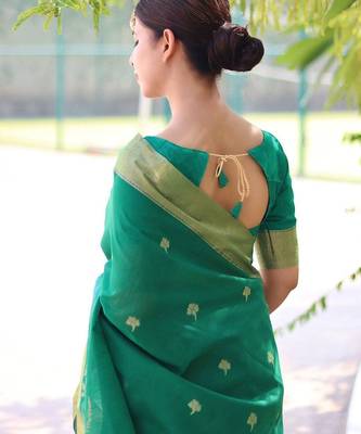 Kalamkari Zari Silk Blend Mysore Silk Saree 5