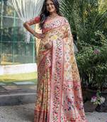 Ethnic Motifs Zari Designer Paithani Saree
