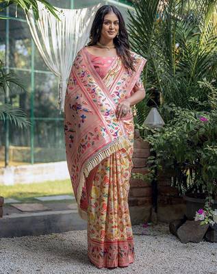 Ethnic Motifs Zari Designer Paithani Saree 3