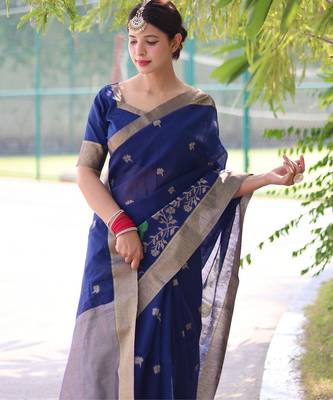 Kalamkari Zari Silk Blend Mysore Silk Saree 3