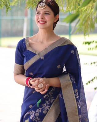 Kalamkari Zari Silk Blend Mysore Silk Saree 4