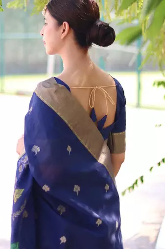 Kalamkari Zari Silk Blend Mysore Silk Saree