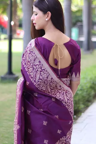 Woven Design Zari Bhagalpuri Saree