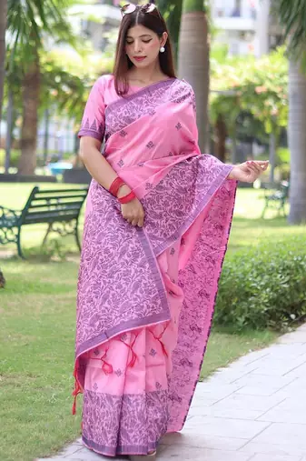 Woven Design Bhagalpuri Saree