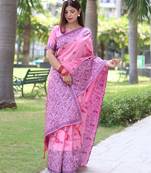 Woven Design Bhagalpuri Saree