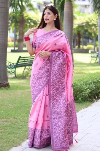 Woven Design Bhagalpuri Saree