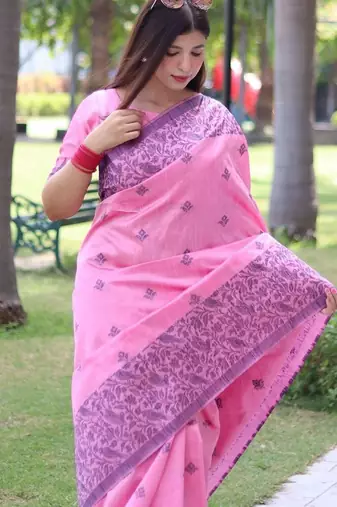 Woven Design Bhagalpuri Saree