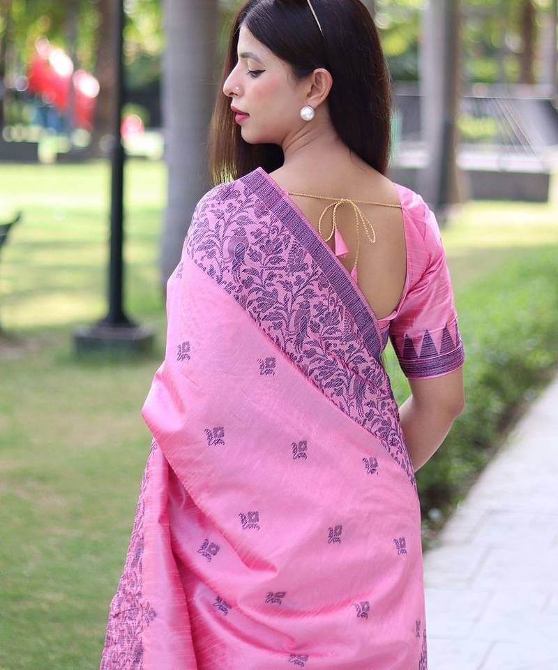 Woven Design Bhagalpuri Saree