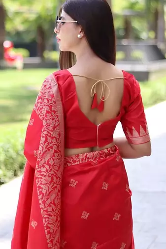 Woven Design Zari Bhagalpuri Saree