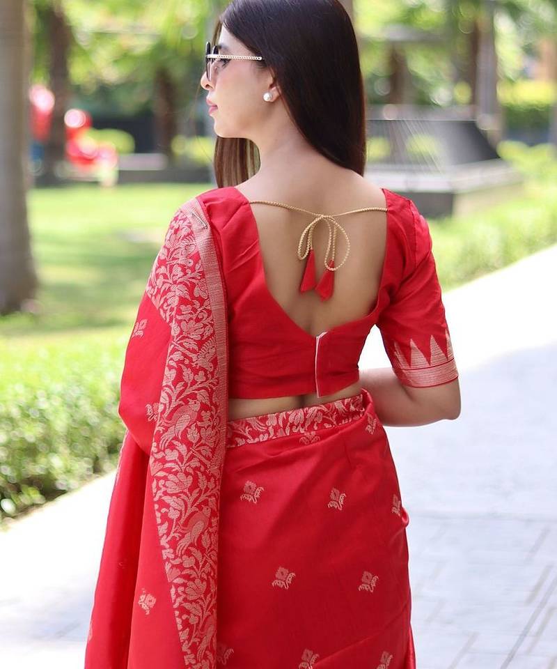 Woven Design Zari Bhagalpuri Saree
