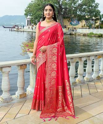 Woven Design Zari Bhagalpuri Saree 1