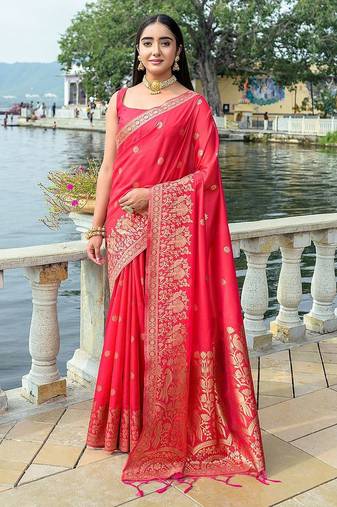 Woven Design Zari Bhagalpuri Saree