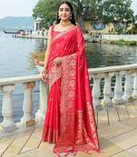 Woven Design Zari Bhagalpuri Saree