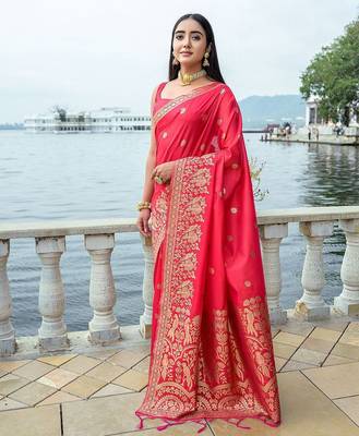 Woven Design Zari Bhagalpuri Saree 2