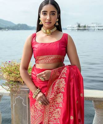 Woven Design Zari Bhagalpuri Saree 6