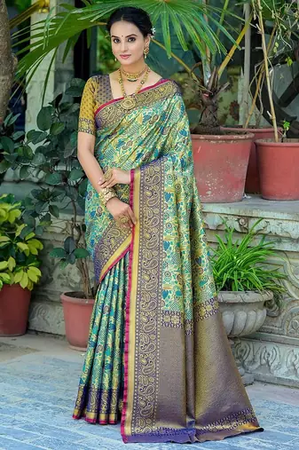 Woven Design Zari Kanjeevaram Saree
