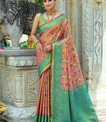 Ethnic Motifs Woven Design Zari Kanjeevaram Saree