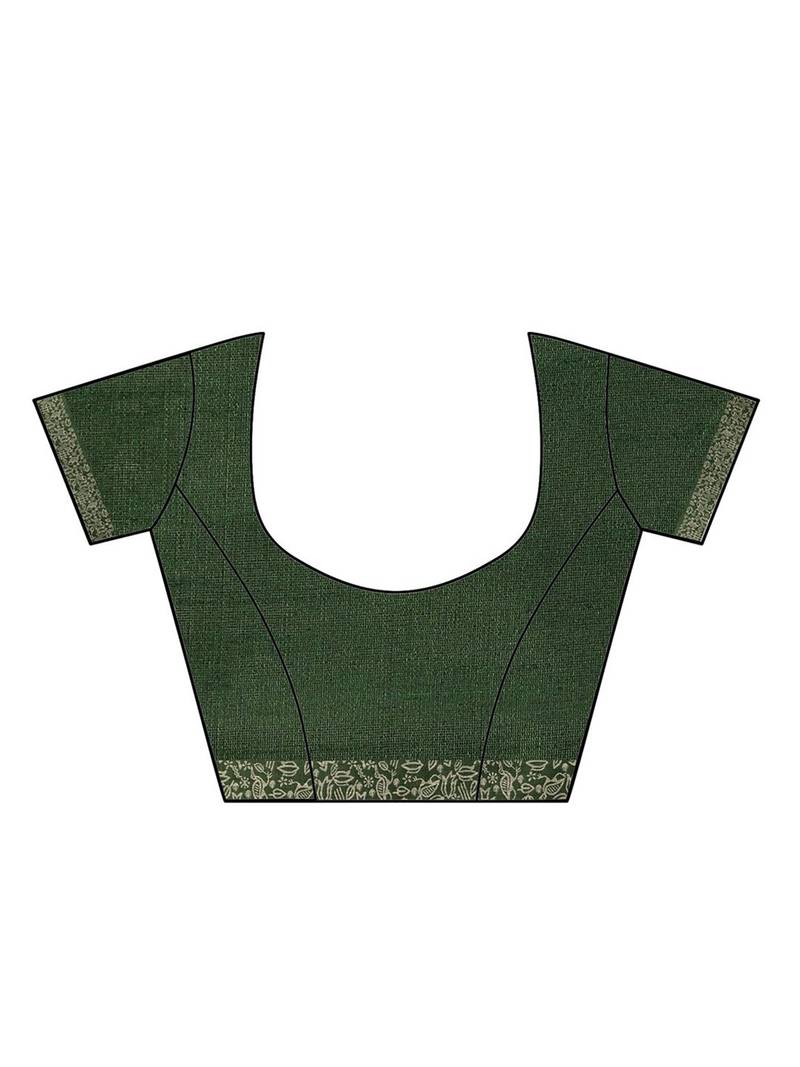 Ethnic Motifs Woven Design Bhagalpuri Saree