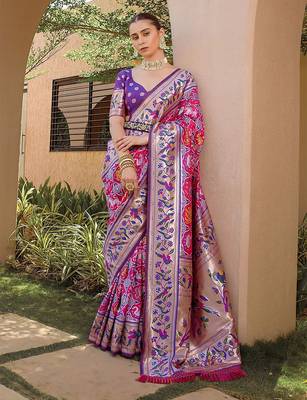 Woven Design Zari Paithani Saree 1