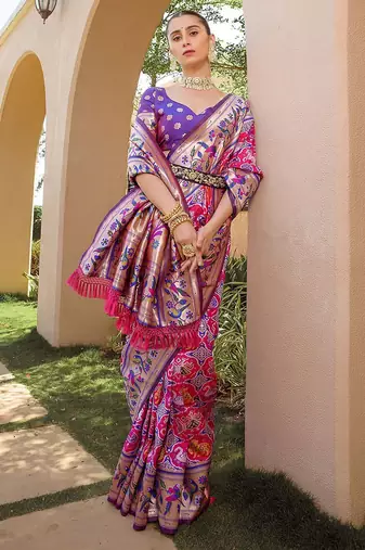 Woven Design Zari Paithani Saree