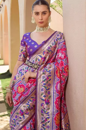 Woven Design Zari Paithani Saree