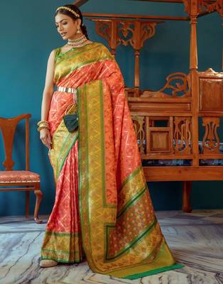 Woven Design Zari Patola Saree 1