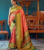 Woven Design Zari Patola Saree